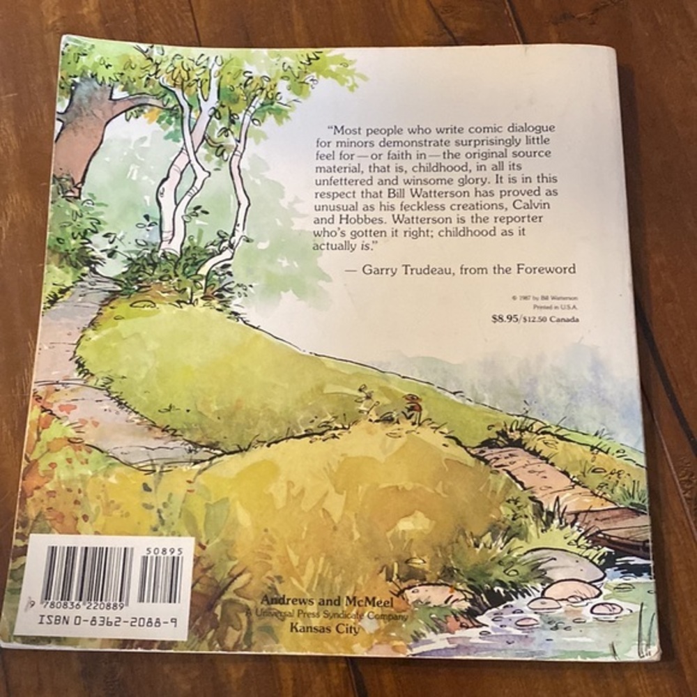 Calvin and Hobbes Volume 1 Comic Strip Collection Paperback Bill Watterson - Picture 3 of 5